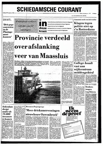 Rotterdamsch Nieuwsblad / Schiedamsche Courant / Rotterdams Dagblad / Waterweg / Algemeen Dagblad 1981-08-28