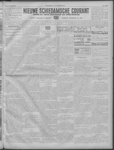 Nieuwe Schiedamsche Courant 1934-11-07