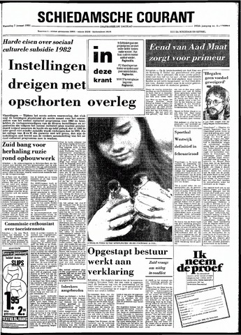 Rotterdamsch Nieuwsblad / Schiedamsche Courant / Rotterdams Dagblad / Waterweg / Algemeen Dagblad 1981-01-07