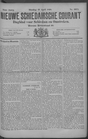 Nieuwe Schiedamsche Courant 1898-04-19