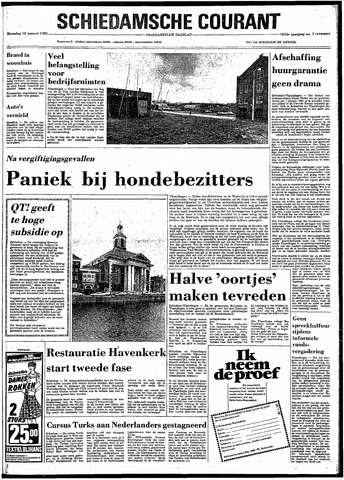 Rotterdamsch Nieuwsblad / Schiedamsche Courant / Rotterdams Dagblad / Waterweg / Algemeen Dagblad 1981-01-12