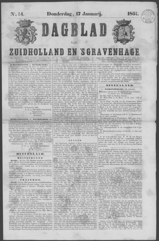 Dagblad van Zuid-Holland 1861-01-17