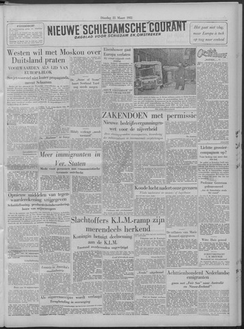 Nieuwe Schiedamsche Courant 1952-03-25