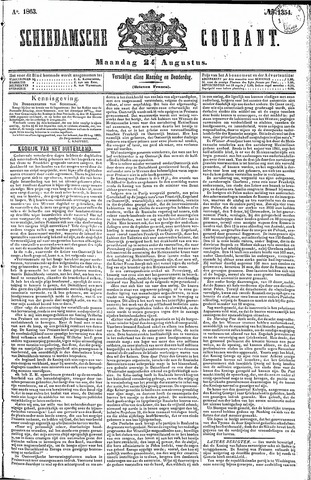 Schiedamsche Courant 1863-08-24