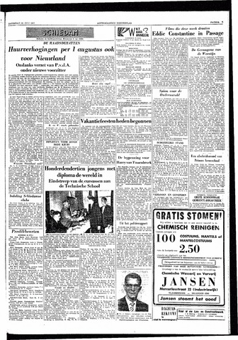 Rotterdamsch Nieuwsblad / Schiedamsche Courant / Rotterdams Dagblad / Waterweg / Algemeen Dagblad 1957-07-20