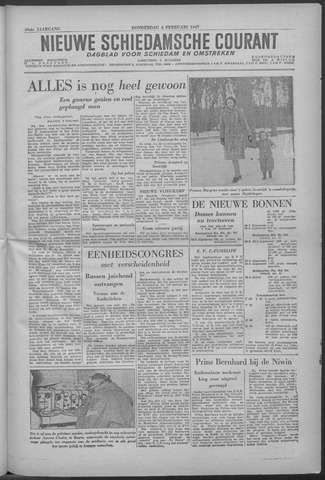 Nieuwe Schiedamsche Courant 1947-02-06