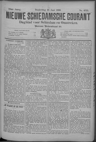 Nieuwe Schiedamsche Courant 1900-06-28