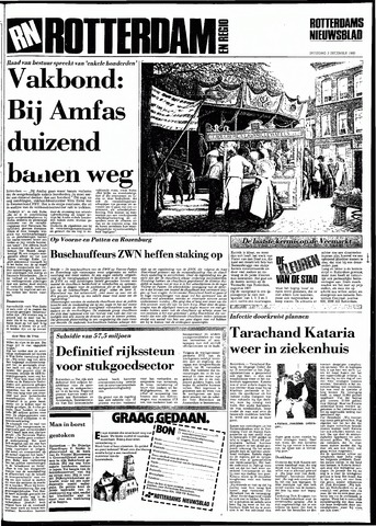 Rotterdamsch Nieuwsblad / Schiedamsche Courant / Rotterdams Dagblad / Waterweg / Algemeen Dagblad 1983-12-03