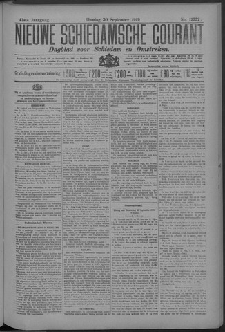 Nieuwe Schiedamsche Courant 1919-09-30