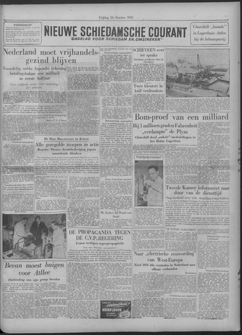 Nieuwe Schiedamsche Courant 1952-10-24