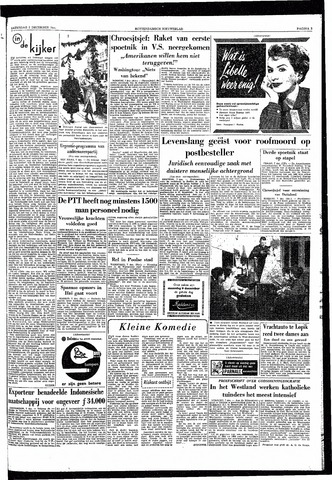 Rotterdamsch Nieuwsblad / Schiedamsche Courant / Rotterdams Dagblad / Waterweg / Algemeen Dagblad 1957-12-07
