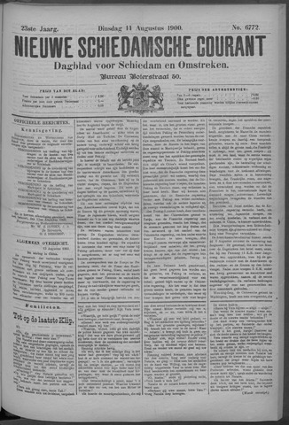 Nieuwe Schiedamsche Courant 1900-08-14