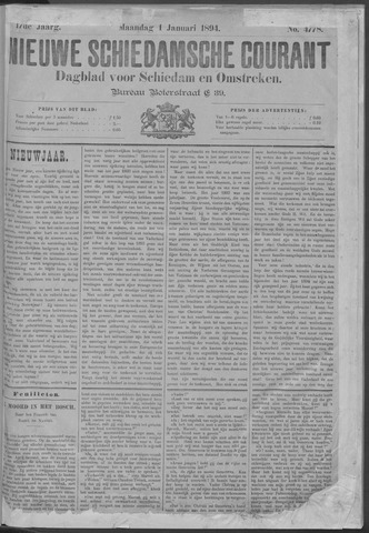 Nieuwe Schiedamsche Courant 1894-01-01