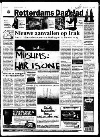 Rotterdamsch Nieuwsblad / Schiedamsche Courant / Rotterdams Dagblad / Waterweg / Algemeen Dagblad 1998-12-18