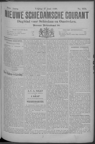 Nieuwe Schiedamsche Courant 1898-06-17