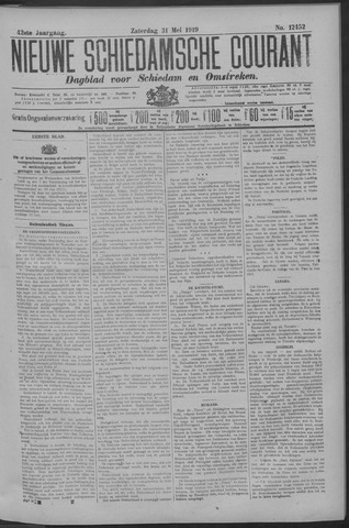 Nieuwe Schiedamsche Courant 1919-05-31