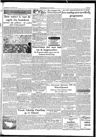 Rotterdamsch Nieuwsblad / Schiedamsche Courant / Rotterdams Dagblad / Waterweg / Algemeen Dagblad 1957-02-07