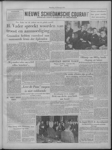 Nieuwe Schiedamsche Courant 1954-02-15