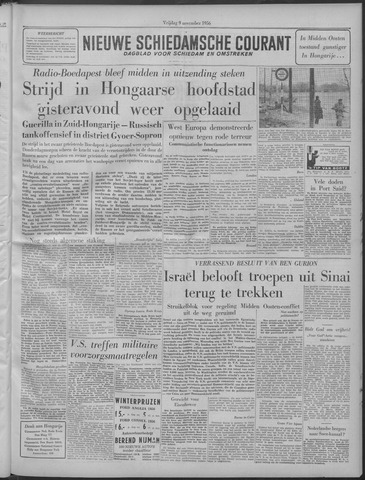 Nieuwe Schiedamsche Courant 1956-11-09