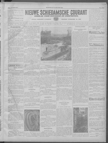 Nieuwe Schiedamsche Courant 1934-01-03