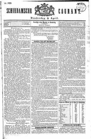 Schiedamsche Courant 1863-04-09