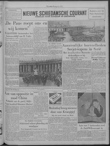 Nieuwe Schiedamsche Courant 1957-08-28