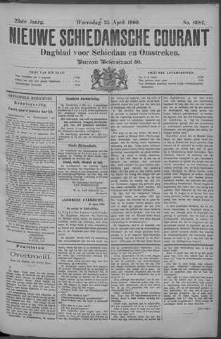 Nieuwe Schiedamsche Courant 1900-04-25