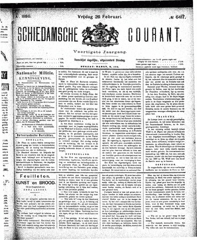 Schiedamsche Courant 1886-02-26