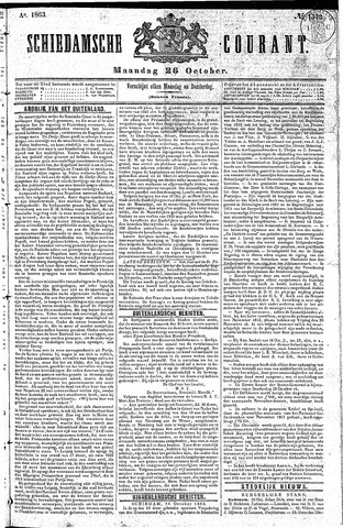 Schiedamsche Courant 1863-10-26