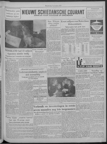 Nieuwe Schiedamsche Courant 1957-11-07