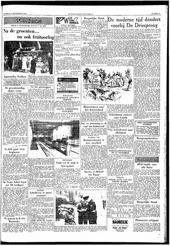 Rotterdamsch Nieuwsblad / Schiedamsche Courant / Rotterdams Dagblad / Waterweg / Algemeen Dagblad 1958-09-02