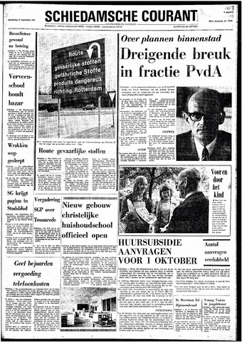Rotterdamsch Nieuwsblad / Schiedamsche Courant / Rotterdams Dagblad / Waterweg / Algemeen Dagblad 1973-09-27