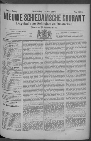 Nieuwe Schiedamsche Courant 1898-05-18