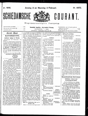 Schiedamsche Courant 1896-02-03