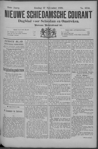 Nieuwe Schiedamsche Courant 1898-11-27