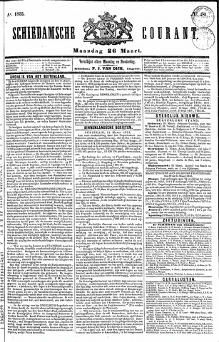 Schiedamsche Courant 1855-03-26