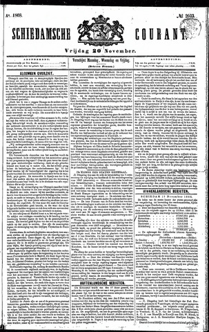 Schiedamsche Courant 1868-11-20