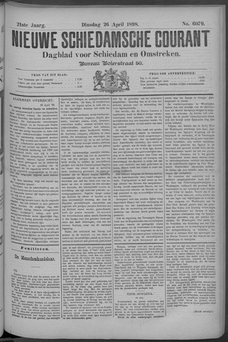 Nieuwe Schiedamsche Courant 1898-04-26