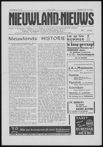 Nieuwland Nieuws 1961-05-18