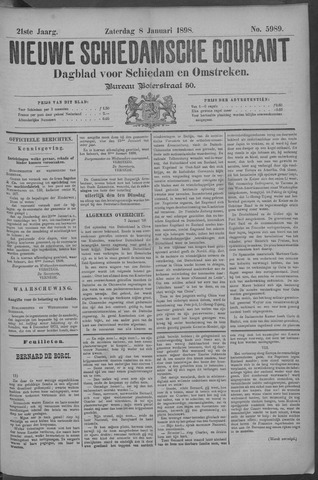 Nieuwe Schiedamsche Courant 1898-01-08