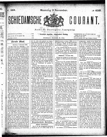 Schiedamsche Courant 1884-11-03