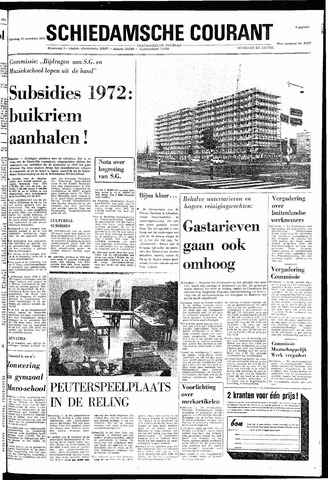 Rotterdamsch Nieuwsblad / Schiedamsche Courant / Rotterdams Dagblad / Waterweg / Algemeen Dagblad 1971-11-13
