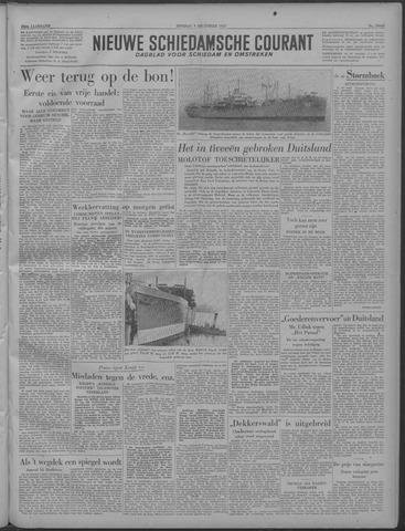 Nieuwe Schiedamsche Courant 1947-12-09
