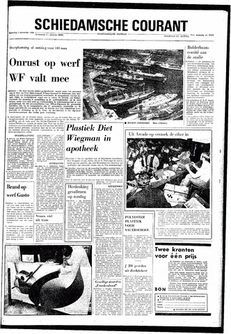 Rotterdamsch Nieuwsblad / Schiedamsche Courant / Rotterdams Dagblad / Waterweg / Algemeen Dagblad 1969-11-05