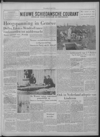 Nieuwe Schiedamsche Courant 1954-07-14
