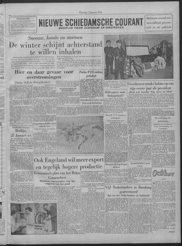 Nieuwe Schiedamsche Courant 1954-01-05