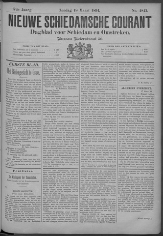 Nieuwe Schiedamsche Courant 1894-03-18