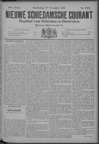 Nieuwe Schiedamsche Courant 1894-11-29