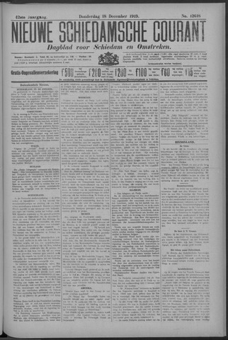 Nieuwe Schiedamsche Courant 1919-12-18