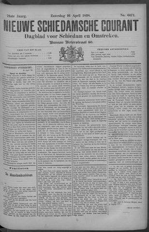 Nieuwe Schiedamsche Courant 1898-04-16